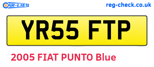 YR55FTP are the vehicle registration plates.