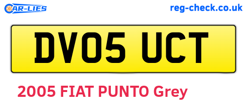 DV05UCT are the vehicle registration plates.