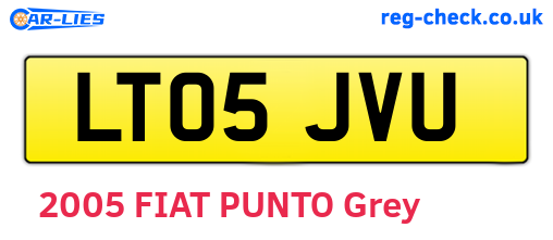 LT05JVU are the vehicle registration plates.