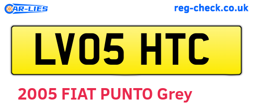 LV05HTC are the vehicle registration plates.
