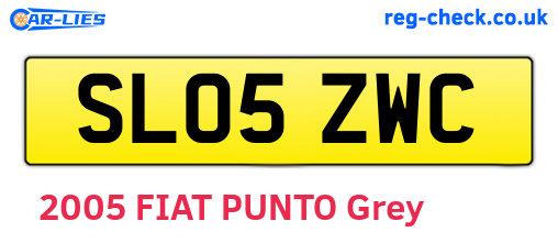 SL05ZWC are the vehicle registration plates.