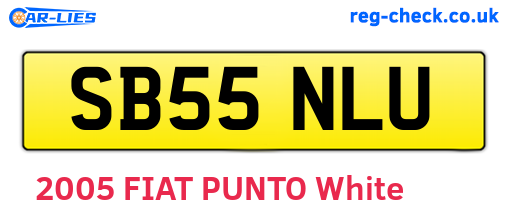 SB55NLU are the vehicle registration plates.