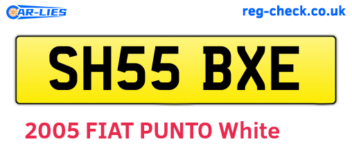 SH55BXE are the vehicle registration plates.