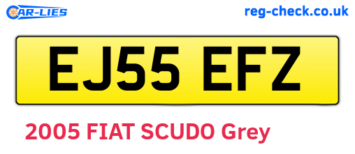 EJ55EFZ are the vehicle registration plates.