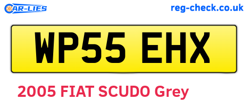 WP55EHX are the vehicle registration plates.