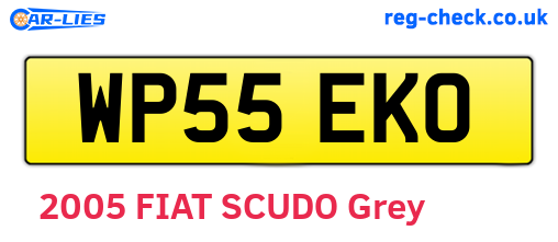 WP55EKO are the vehicle registration plates.