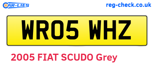 WR05WHZ are the vehicle registration plates.