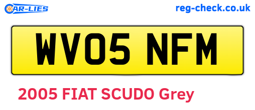 WV05NFM are the vehicle registration plates.