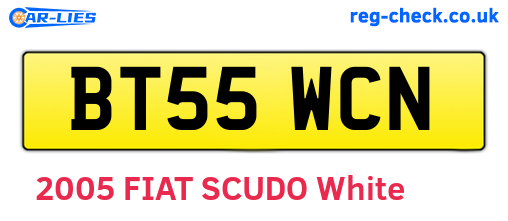 BT55WCN are the vehicle registration plates.