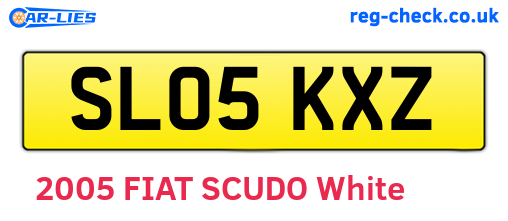 SL05KXZ are the vehicle registration plates.