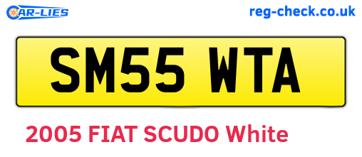 SM55WTA are the vehicle registration plates.