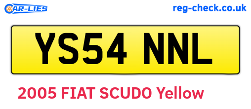 YS54NNL are the vehicle registration plates.