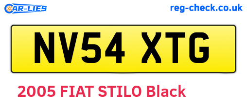 NV54XTG are the vehicle registration plates.