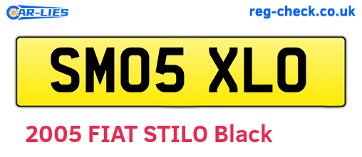 SM05XLO are the vehicle registration plates.