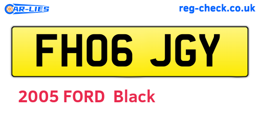 FH06JGY are the vehicle registration plates.