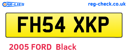 FH54XKP are the vehicle registration plates.