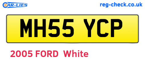 MH55YCP are the vehicle registration plates.