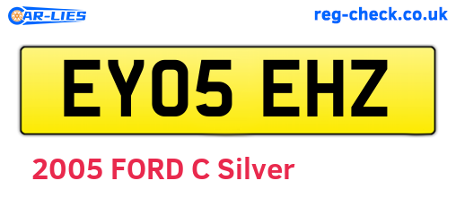 EY05EHZ are the vehicle registration plates.