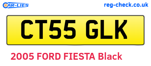 CT55GLK are the vehicle registration plates.