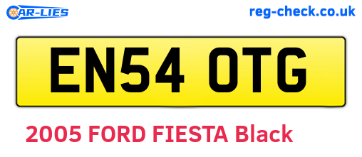 EN54OTG are the vehicle registration plates.