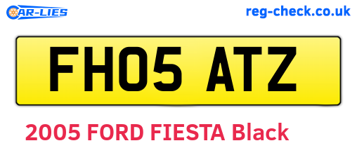 FH05ATZ are the vehicle registration plates.
