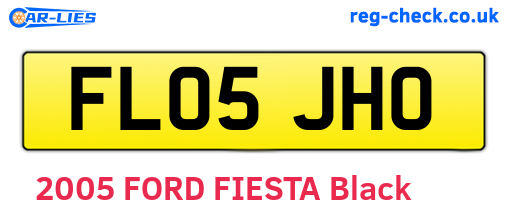 FL05JHO are the vehicle registration plates.