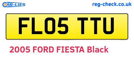 FL05TTU are the vehicle registration plates.