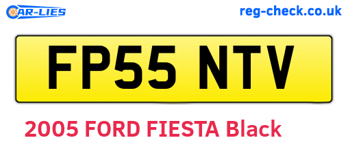 FP55NTV are the vehicle registration plates.