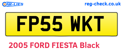 FP55WKT are the vehicle registration plates.