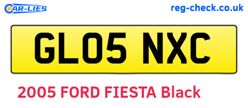 GL05NXC are the vehicle registration plates.
