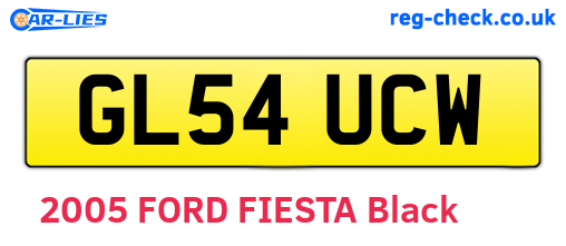 GL54UCW are the vehicle registration plates.