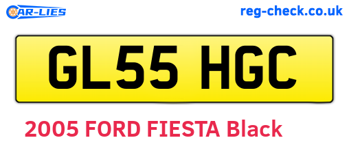 GL55HGC are the vehicle registration plates.