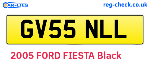 GV55NLL are the vehicle registration plates.