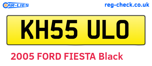 KH55ULO are the vehicle registration plates.