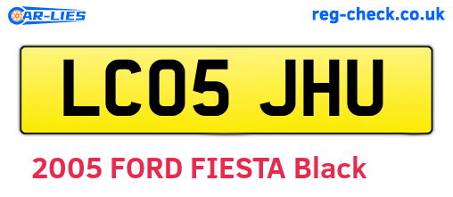 LC05JHU are the vehicle registration plates.