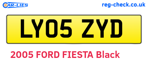 LY05ZYD are the vehicle registration plates.