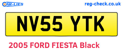 NV55YTK are the vehicle registration plates.