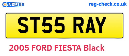 ST55RAY are the vehicle registration plates.