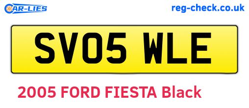 SV05WLE are the vehicle registration plates.