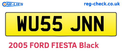WU55JNN are the vehicle registration plates.