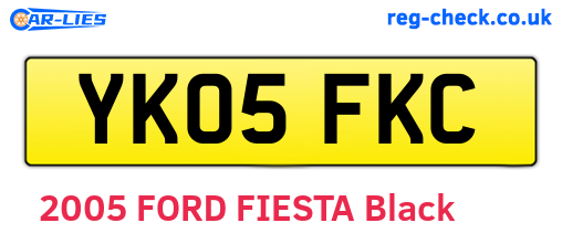 YK05FKC are the vehicle registration plates.