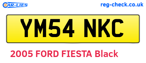 YM54NKC are the vehicle registration plates.