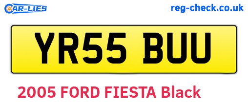 YR55BUU are the vehicle registration plates.