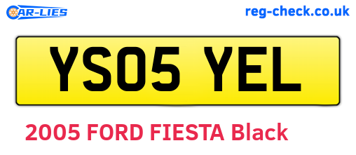 YS05YEL are the vehicle registration plates.