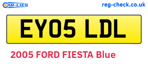 EY05LDL are the vehicle registration plates.