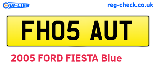 FH05AUT are the vehicle registration plates.