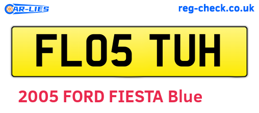FL05TUH are the vehicle registration plates.