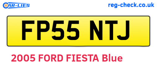 FP55NTJ are the vehicle registration plates.