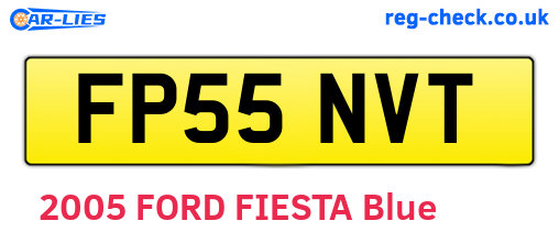 FP55NVT are the vehicle registration plates.