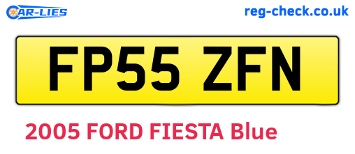 FP55ZFN are the vehicle registration plates.